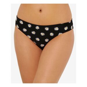 HULA HONEY Women's Black Stretch Lined Hipster Swimsuit Bottom L